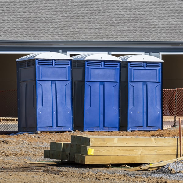 are there any restrictions on where i can place the portable restrooms during my rental period in Irwin Ohio